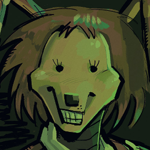 A digital illustration of a bust of Pumpkin Rabbit from Return of the Pumpkin Rabbit.